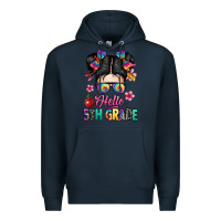 Navy hello fifth grade Premium Hoodie - texasbilliewilder