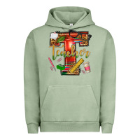 Pigment Oil Green western teacher Urban Hoodie - texasbilliewilder