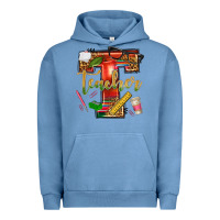 Pigment Pebble Blue western teacher Urban Hoodie - texasbilliewilder