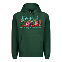 Sports Green being a teacher makes my life complete Premium Hoodie - Zillion Design Studio