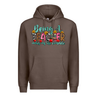 Coffee being a teacher makes my life complete Premium Hoodie - Zillion Design Studio