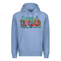 Colony Blue being a teacher makes my life complete Premium Hoodie - Zillion Design Studio