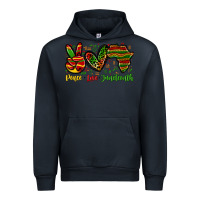 Navy peace love juneteenth Urban Hoodie - Zillion Design Studio