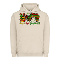 Pigment French Oak peace love juneteenth Urban Hoodie - Zillion Design Studio