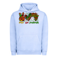 Pigment Grape Ice peace love juneteenth Urban Hoodie - Zillion Design Studio