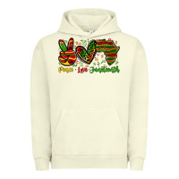 Pigment Pistachio peace love juneteenth Urban Hoodie - Zillion Design Studio