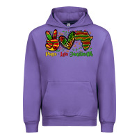 Peace Love Juneteenth Urban Hoodie | Teevron