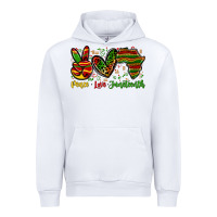 White peace love juneteenth Urban Hoodie - Zillion Design Studio