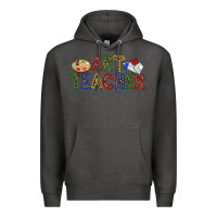Charcoal Heather art teacher Premium Hoodie - Zillion Design Studio