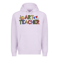 Lilac art teacher Premium Hoodie - Zillion Design Studio