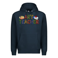 Navy art teacher Premium Hoodie - Zillion Design Studio