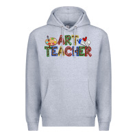 Heather Grey art teacher Premium Hoodie - Zillion Design Studio