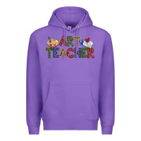 Purple art teacher Premium Hoodie - Zillion Design Studio