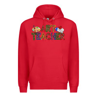 Red art teacher Premium Hoodie - Zillion Design Studio