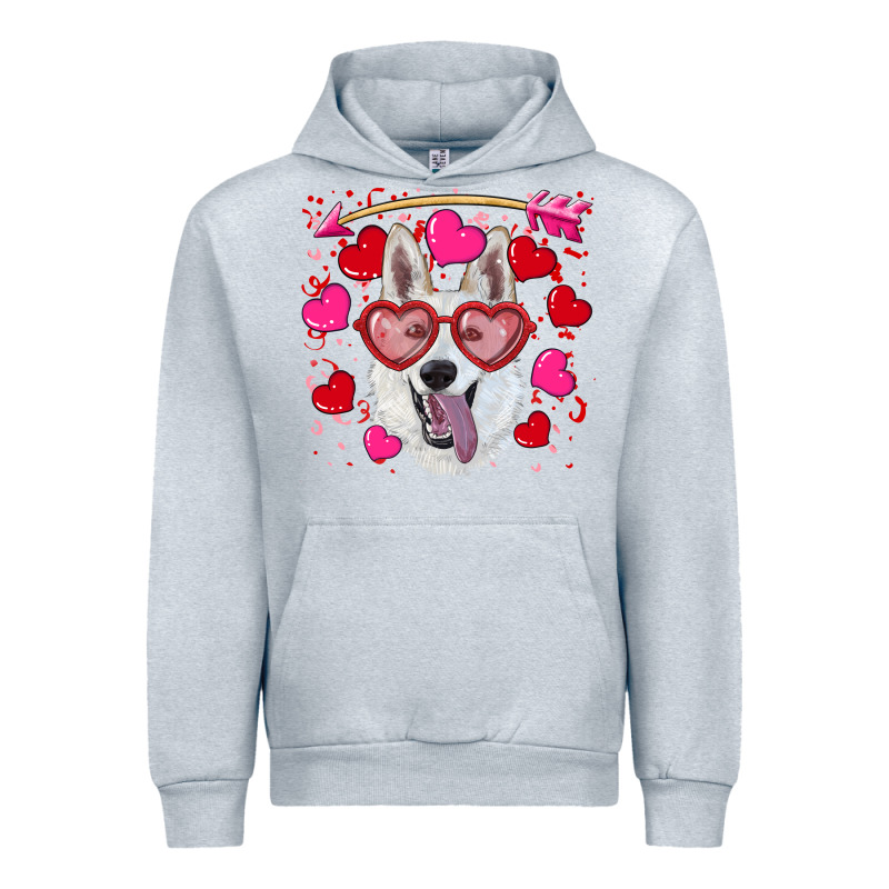 Valentine's Day  White Shepherd Urban Hoodie by RanaPortraitStore | Teevron