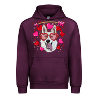 Mauve Wine valentine's day  white shepherd Urban Hoodie - RanaPortraitStore