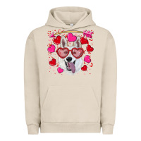 Pigment French Oak valentine's day  white shepherd Urban Hoodie - RanaPortraitStore