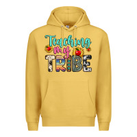 Antique Gold teaching my tribe Premium Hoodie - Zillion Design Studio