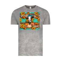 Cloud Rock Cow fall pumpkin Vintage Tee - Artiststas