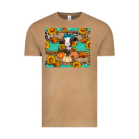 Vintage Camel Cow fall pumpkin Vintage Tee - Artiststas