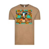 Vintage Coffee Cow fall pumpkin Vintage Tee - Artiststas