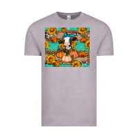 Vintage Zinc Cow fall pumpkin Vintage Tee - Artiststas