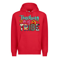 Red teaching my tribe Premium Hoodie - Zillion Design Studio