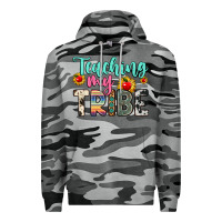 Slate Camo teaching my tribe Premium Hoodie - Zillion Design Studio
