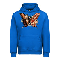 Cobalt melanin  butterfly Urban Hoodie - Zillion Design Studio