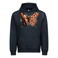 Navy melanin  butterfly Urban Hoodie - Zillion Design Studio