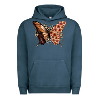Pigment Midnight Navy melanin  butterfly Urban Hoodie - Zillion Design Studio