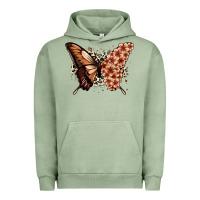 Pigment Oil Green melanin  butterfly Urban Hoodie - Zillion Design Studio