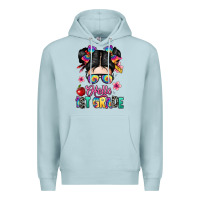 Blue Mist hello first grade Premium Hoodie - texasbilliewilder