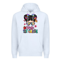 White hello first grade Premium Hoodie - texasbilliewilder