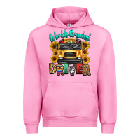 Fuchsia Pink worlds greatest school bus driver Urban Hoodie - texasbilliewilder
