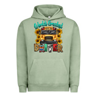 Pigment Oil Green worlds greatest school bus driver Urban Hoodie - texasbilliewilder