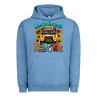 Pigment Pebble Blue worlds greatest school bus driver Urban Hoodie - texasbilliewilder