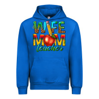 Cobalt wife mom teacher Urban Hoodie - texasbilliewilder