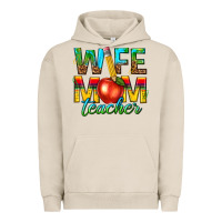 Pigment French Oak wife mom teacher Urban Hoodie - texasbilliewilder