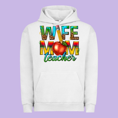 Urban Hoodie wife mom teacher