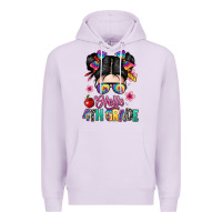 Lilac hello fourth grade Premium Hoodie - texasbilliewilder