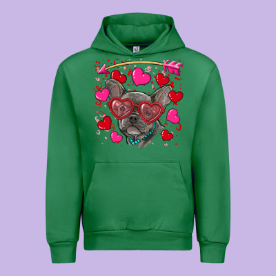 Urban Hoodie valentine's day french bulldog puppy