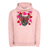 Pigment Salmon valentine's day french bulldog puppy Urban Hoodie - RanaPortraitStore