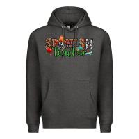 Charcoal Heather spanish teacher Premium Hoodie - Zillion Design Studio