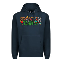 Navy spanish teacher Premium Hoodie - Zillion Design Studio