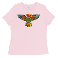 Bubblegum Pink thunderbird  wild soul with sunflower serape aztec Ladies Tee - Artiststas
