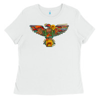 White thunderbird  wild soul with sunflower serape aztec Ladies Tee - Artiststas