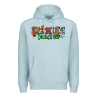 Blue Mist spanish teacher Premium Hoodie - Zillion Design Studio