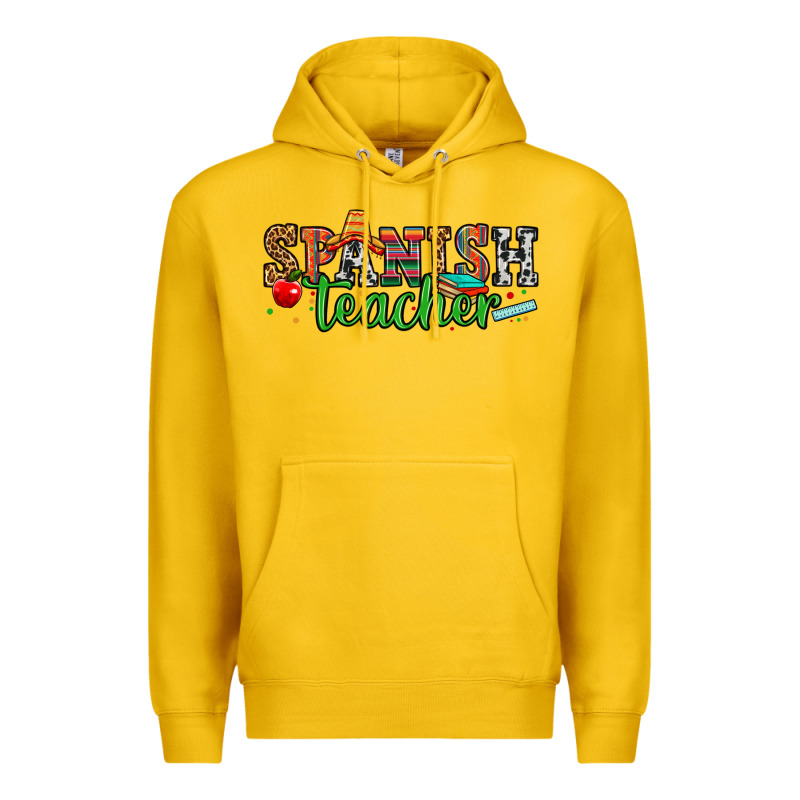 Spanish Teacher Premium Hoodie by Zillion Design Studio | Teevron