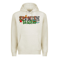 Oatmeal Heather spanish teacher Premium Hoodie - Zillion Design Studio